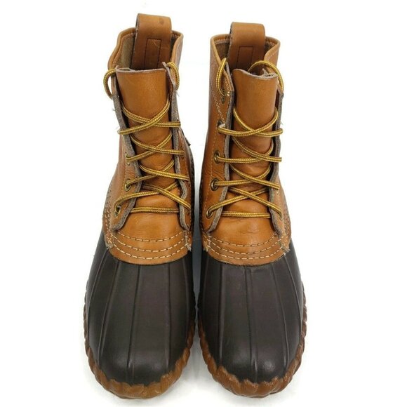 Vintage LL Bean Maine Hunting Shoe Womens 6 Leather Duck Boots 5 Hole USA - Picture 2 of 10